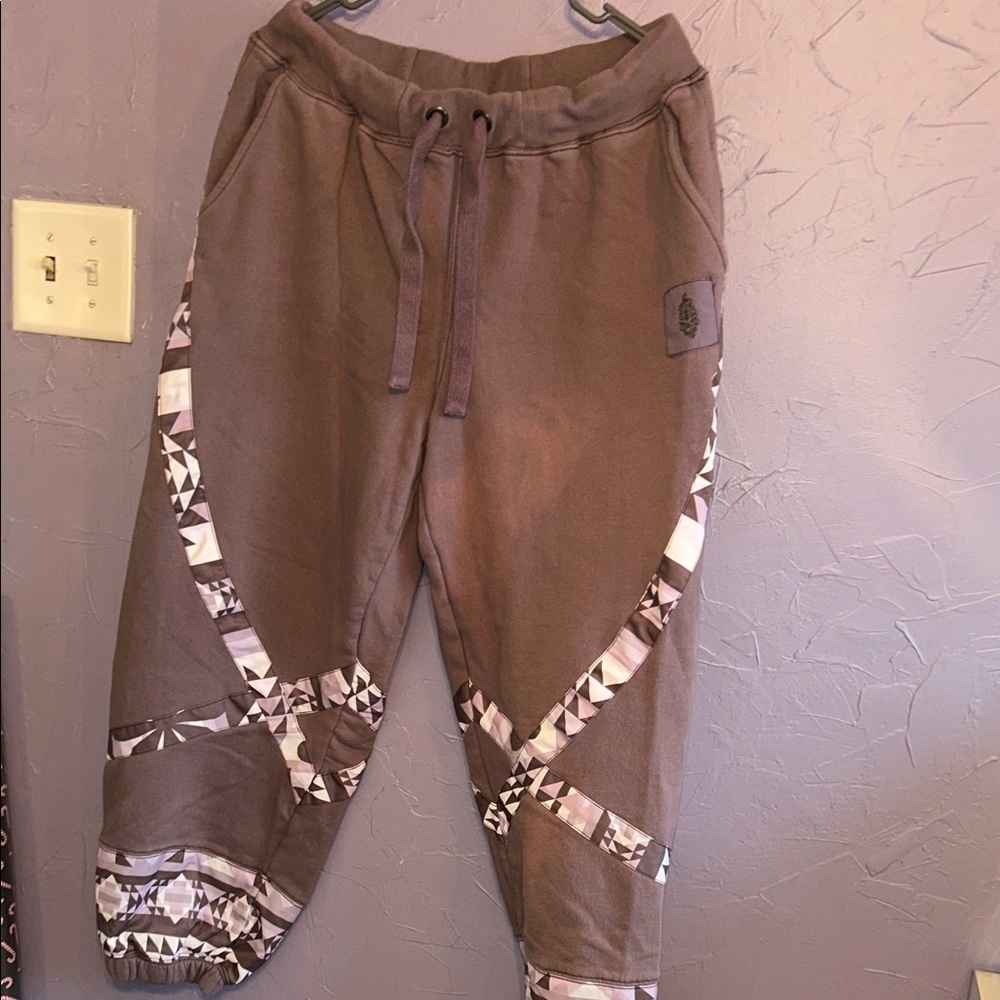 Free people movement purple joggers